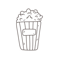 pop corn outline