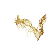 3D illustration of realistic oil Splash