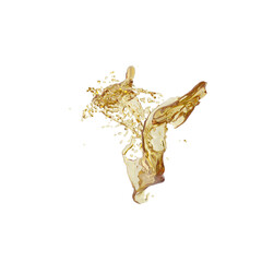 3D illustration of realistic oil Splash