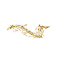 3D illustration of realistic oil splash