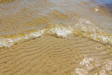waves on the beach