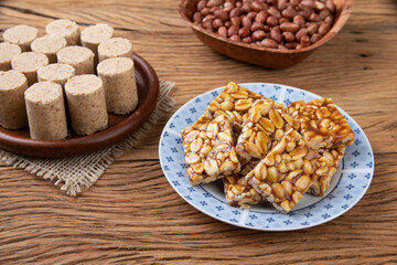 Peanut candies, typical brazilian june festival food. Festa junina