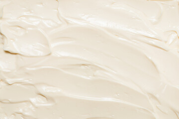 White whipped cream texture.