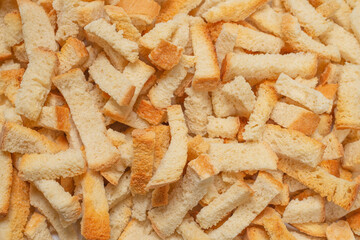 Crackers as a background.