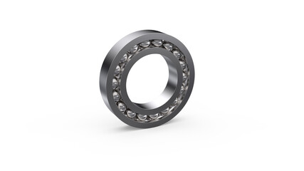 Ball bearing isolated on white