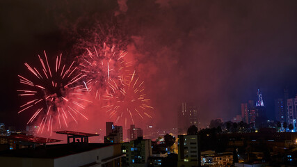 Naklejka premium LA NOCHE MANIZALES - CELEBRACION