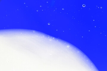 Liquid art gel background. Abstract textured neon background of slime. Macro photo of slime toy for...