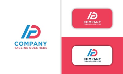 F D Letter Logo Design. Creative Icon Modern Letters Vector Logo. blank for business card. For your business. Vector sign.