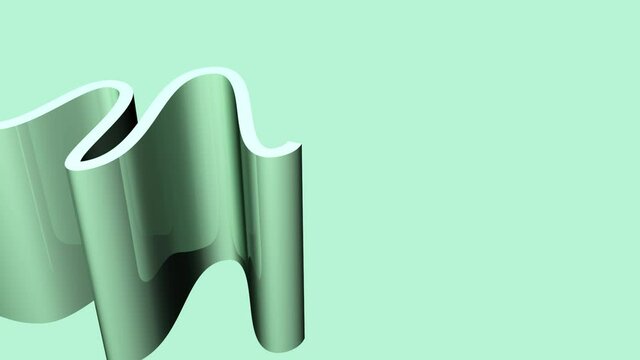 Loop 3D moving shaping wave digital art background 