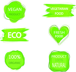 Vegan sticker,label for eco products.
