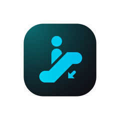 Escalator - Going Down - Sticker