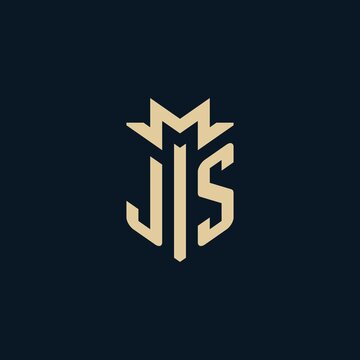 JS initial for law firm logo, lawyer logo, attorney logo design ideas