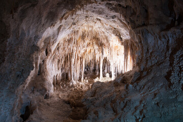Carlsbad Caverns New Mexico. The main chamber of the Cavern Known as the Big Room