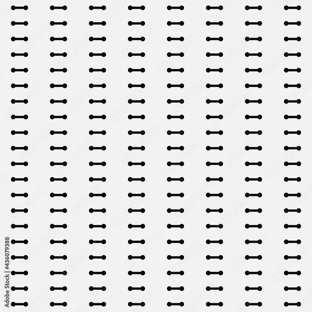 Aufkleber Horizontal sticks. Vector simple and minimal pattern. Black sticks.