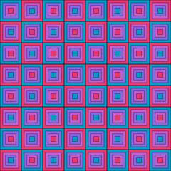 Pink and blue tile checkered. Vector same tile.