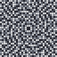 Gray pixel tile. Black, white and gray tile. Vector.