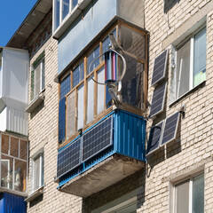 Green green energy on your balcony in a multi-storey building allows you to get free electricity in...