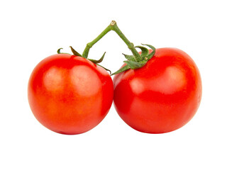 Fresh red tomato perfect isolated on the white background