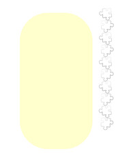 Vertical illustration format A4 - the design of the screen of the phone or tablet for inscriptions and photos