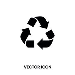 Recycle vector icon. Modern, simple flat vector illustration for website or mobile app. Exchange  symbol, logo illustration. Pixel perfect vector graphics