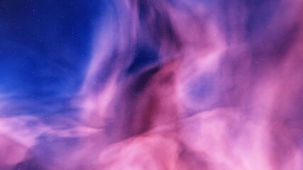 science fiction illustrarion, colorful space background with stars