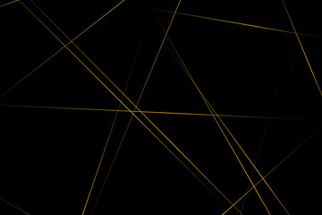 Abstract black with gold lines, triangles background modern design. Vector illustration EPS 10.