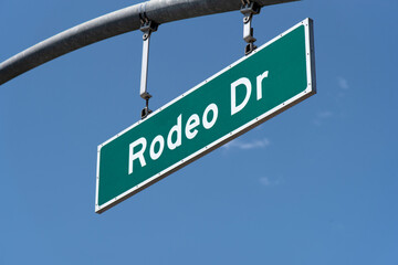 Fototapeta premium Rodeo Drive Street Sign
