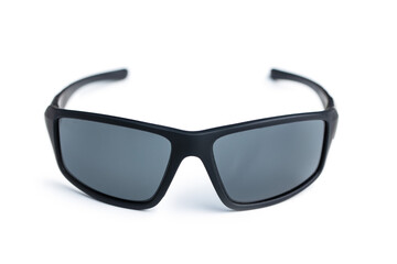 Black sunglasses isolated on white background.