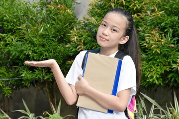 An Indecisive Asian Girl Student