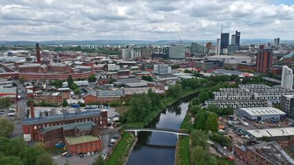 City of Manchester & Salford, England, Britain.	