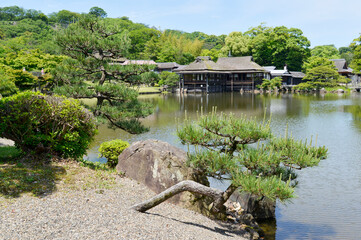 玄宮園　臨池閣　滋賀県彦根市