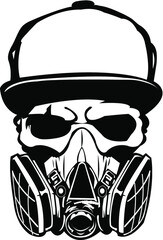 gas mask isolated on white