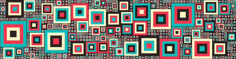 Abstract Geometric Pattern generative computational art illustration