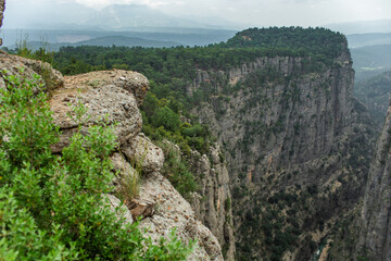 Naklejka premium View from the top to the valley in Tazı Kanyonu Turkey