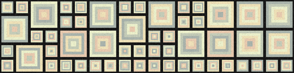 Fototapeta premium Abstract Geometric Pattern generative computational art illustration