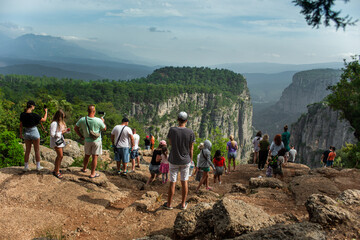 View from the top to the valley in Tazı Kanyonu Turkey