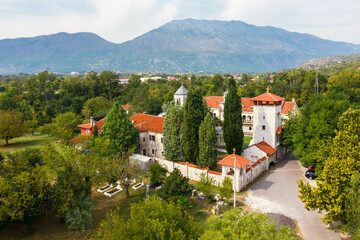 Obraz premium Zhdrebaonik monastery. Danilovgrad. Montenegro. The main temple of Zhdrebaonik in honor of St. Michael the Archangel.