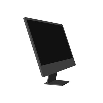 recommend clip art: Modern Computer, Desktop Screen, Popular Computer Brand, Computer Monitor, Black Computer Vector Illustration Background