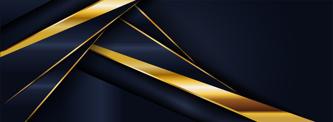 Luxury Dark Navy Background with Overlap Textured Layer and Golden Lines Combination