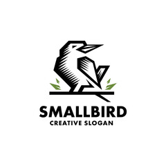 Bird Minimalist Logo Illustration