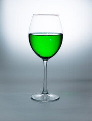 glass of green