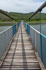 Fototapeta na wymiar Lisitsite Bridge over Studen Kladenets Reservoir, Bulgaria