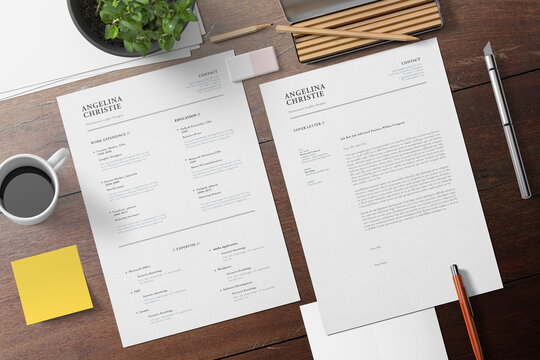 Easy to edit and customise, with a single page resume design, cover letter templates.

- A4 Size & Letter Size 
- Print Ready
