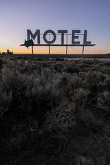 Retro motel sign