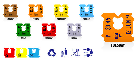 clip bread bag or realistic price tag bread