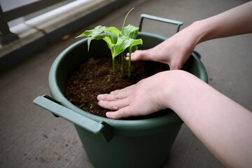 ミョウガを植える