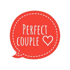 ''Perfect couple'' Quote Illustration