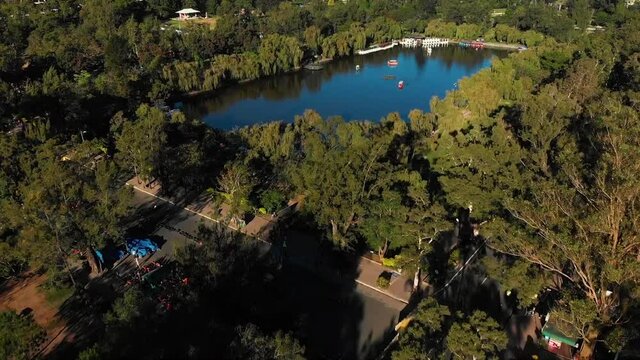 Burnham Park Baguio City In Philippines with a beautiful lake and forest