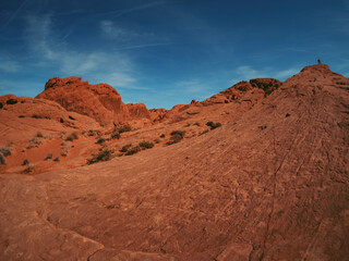 Fototapeta premium Magnificent Scene in the Valley of Fire State Park of Nevada