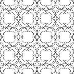 Geometric vector pattern with Black and white colors. abstract ornament for wallpapers and backgrounds.
